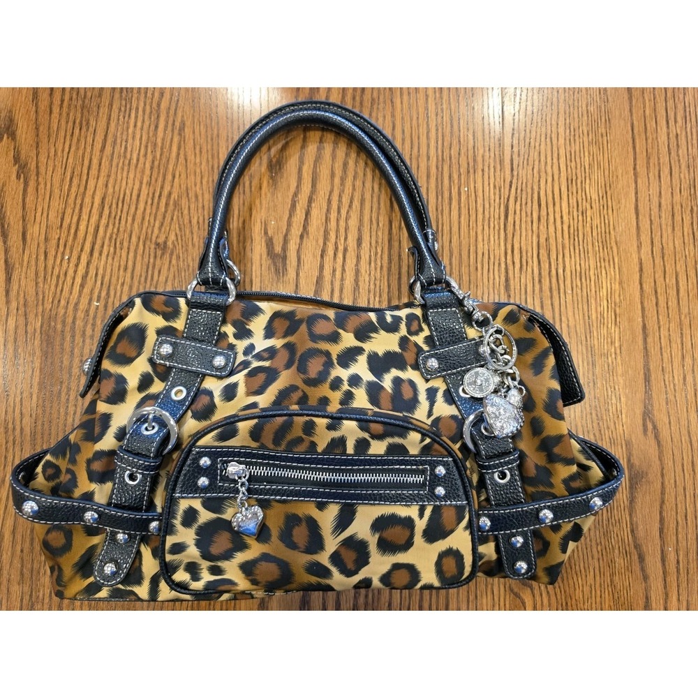 Kathy Van Zeeland Vintage Y2K Leopard  Purse